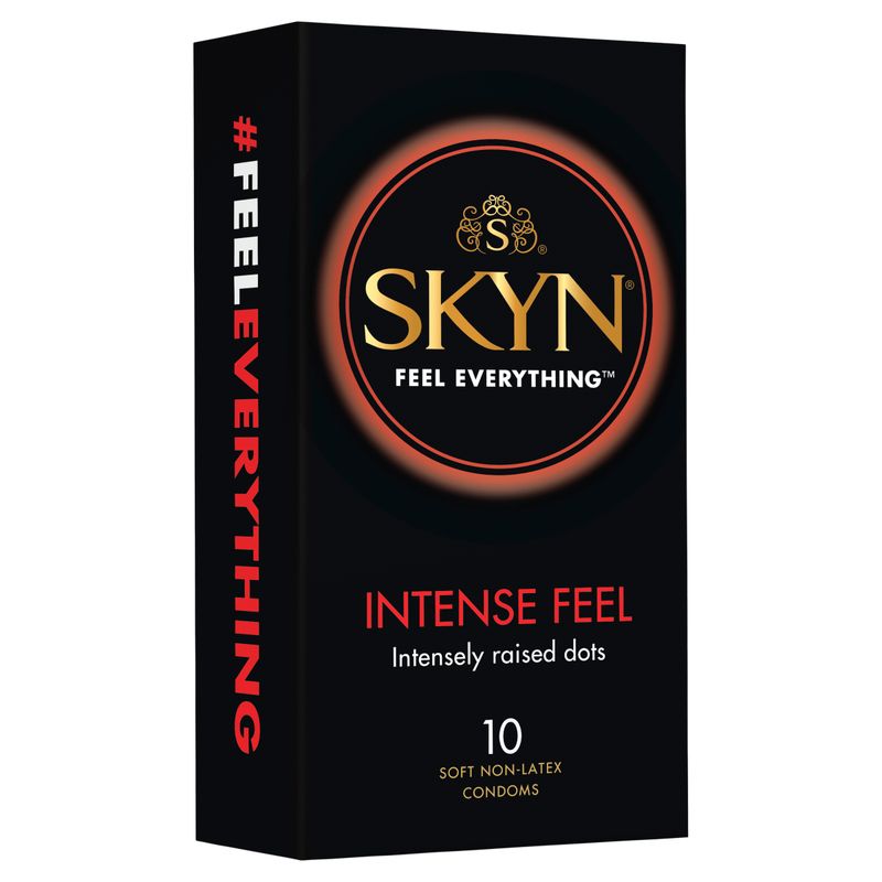 Skyn Intense Feel Condoms – Textured with Raised Dots 10 Pack > Essentials > Condoms > Non-Latex Main image