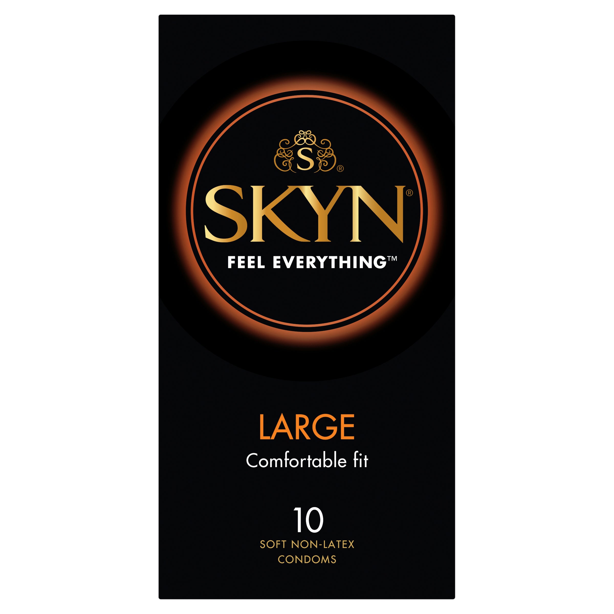 Skyn Large – Extra Comfort Polyisoprene Condoms 56mm 10 Pack Secondary image