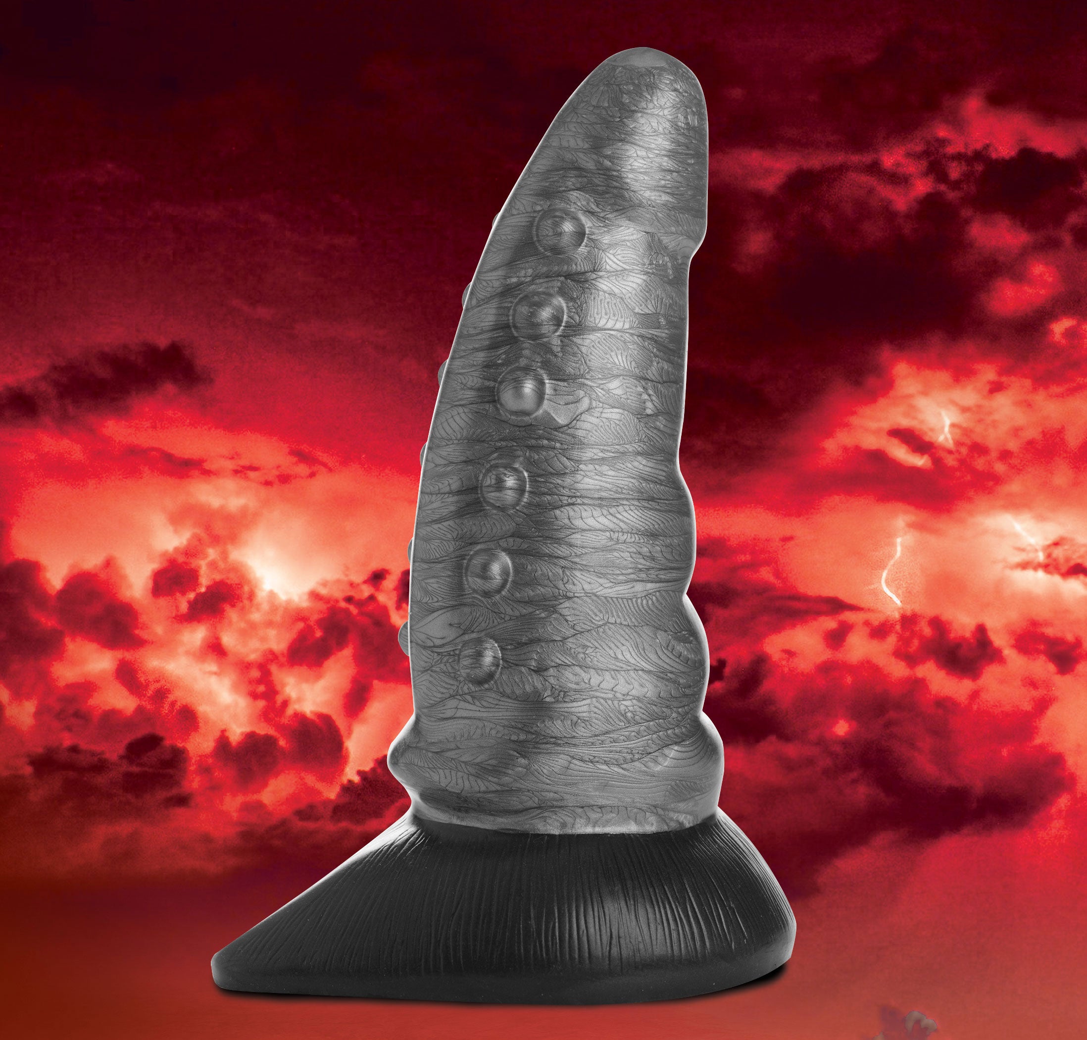 Creature Cocks Beastly Tapered Bumpy Silicone Dildo with Suction Cup Base Fantasy Dongs