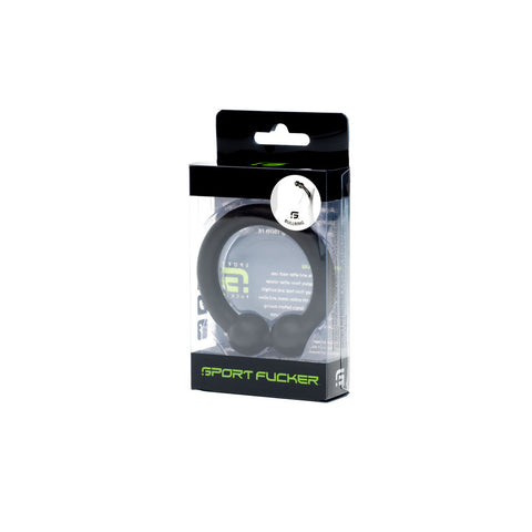 Sport Fucker Bullring - Silicone Cock Ring - Black 48mm COCK RINGS