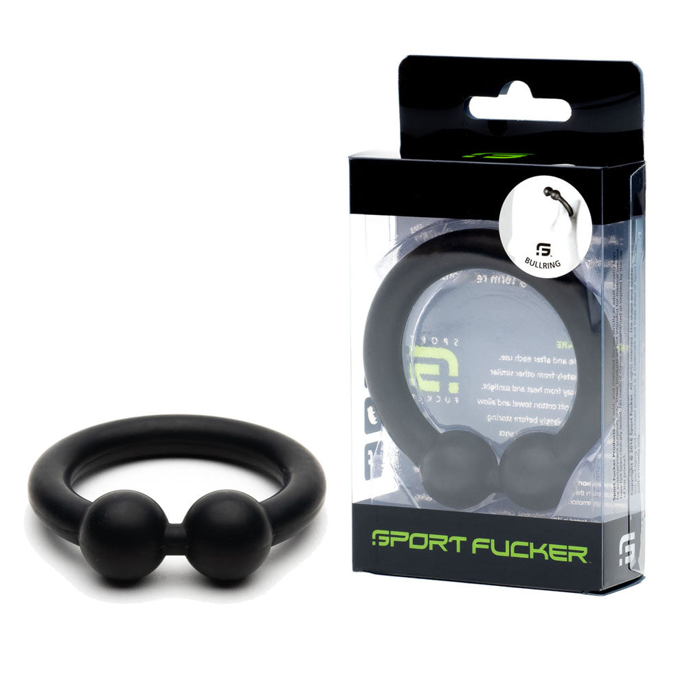Sport Fucker Bullring - Silicone Cock Ring - Black 48mm Black > Cock Ring > Single