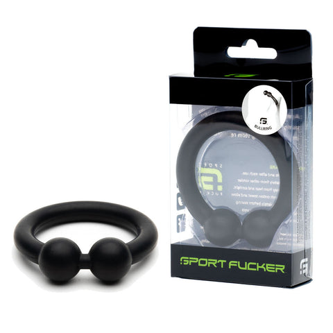 Sport Fucker Bullring - Silicone Cock Ring - Black 48mm Black COCK RINGS