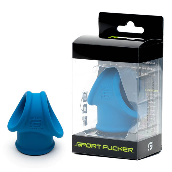 Sport Fucker Cock Tube - Cock & Ball Harness Ring Set Blue COCK RINGS Sling