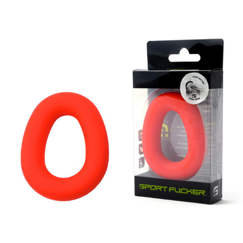 Sport Fucker Hero Ring Comfortable Cock & Ball Ring Red COCK RINGS