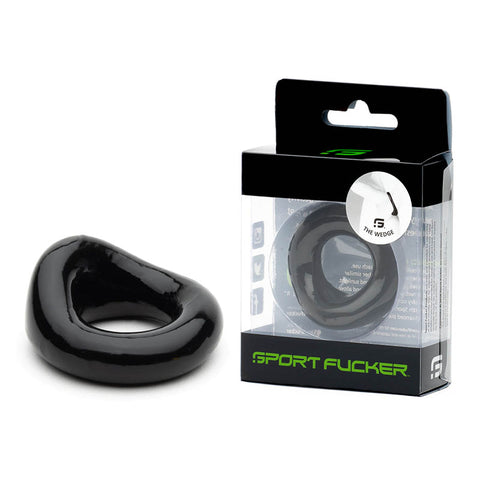 Sport Fucker Wedge - Cock Ring - Black - Stretchable Size COCK RINGS