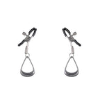 Sportsheets Velvet Noir Tuggable Nipple Clamps with Gunmetal Finish and Adjustable Restraints > Sex Toys > Nipple Clamps