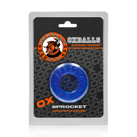 Sprocket Cockring Ice Blue Super Stretch COCK RINGS