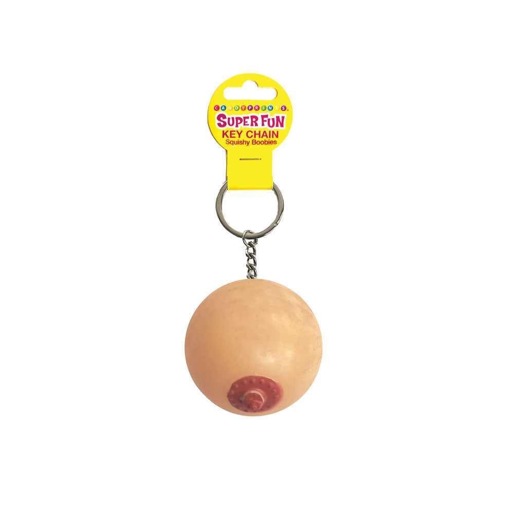 Squishy Boob Novelty Keychain > Novelties > Gag Gifts Main image