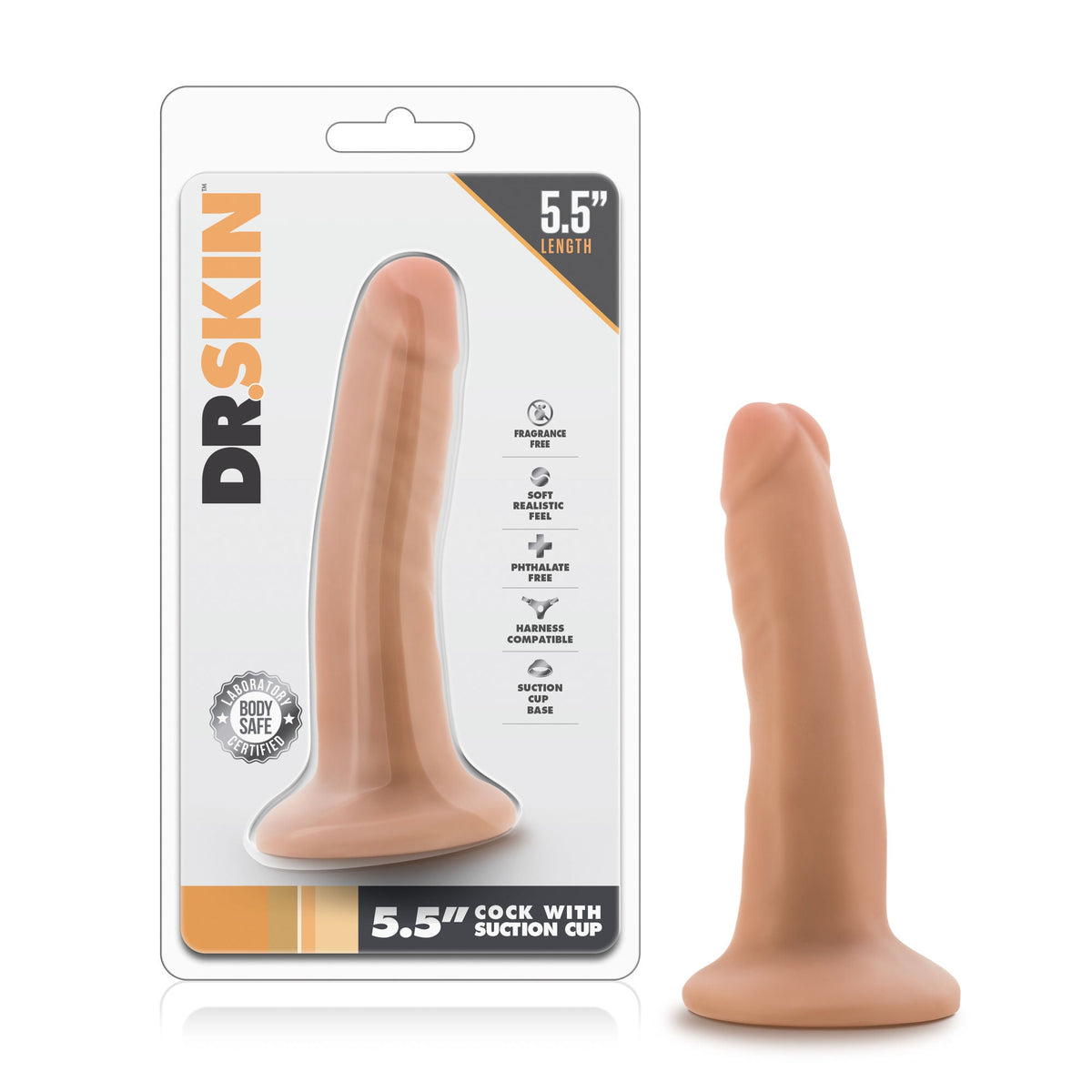 Dr Skin Dildo with Suction Cup – 5.5 to 9.5 Inch > Dildos > Realistic Dildos