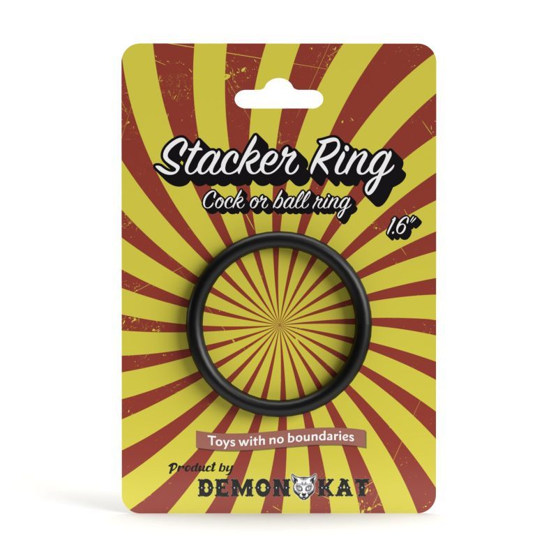 Stacker Ring 1.6 Inch 40mm Black COCK RINGS