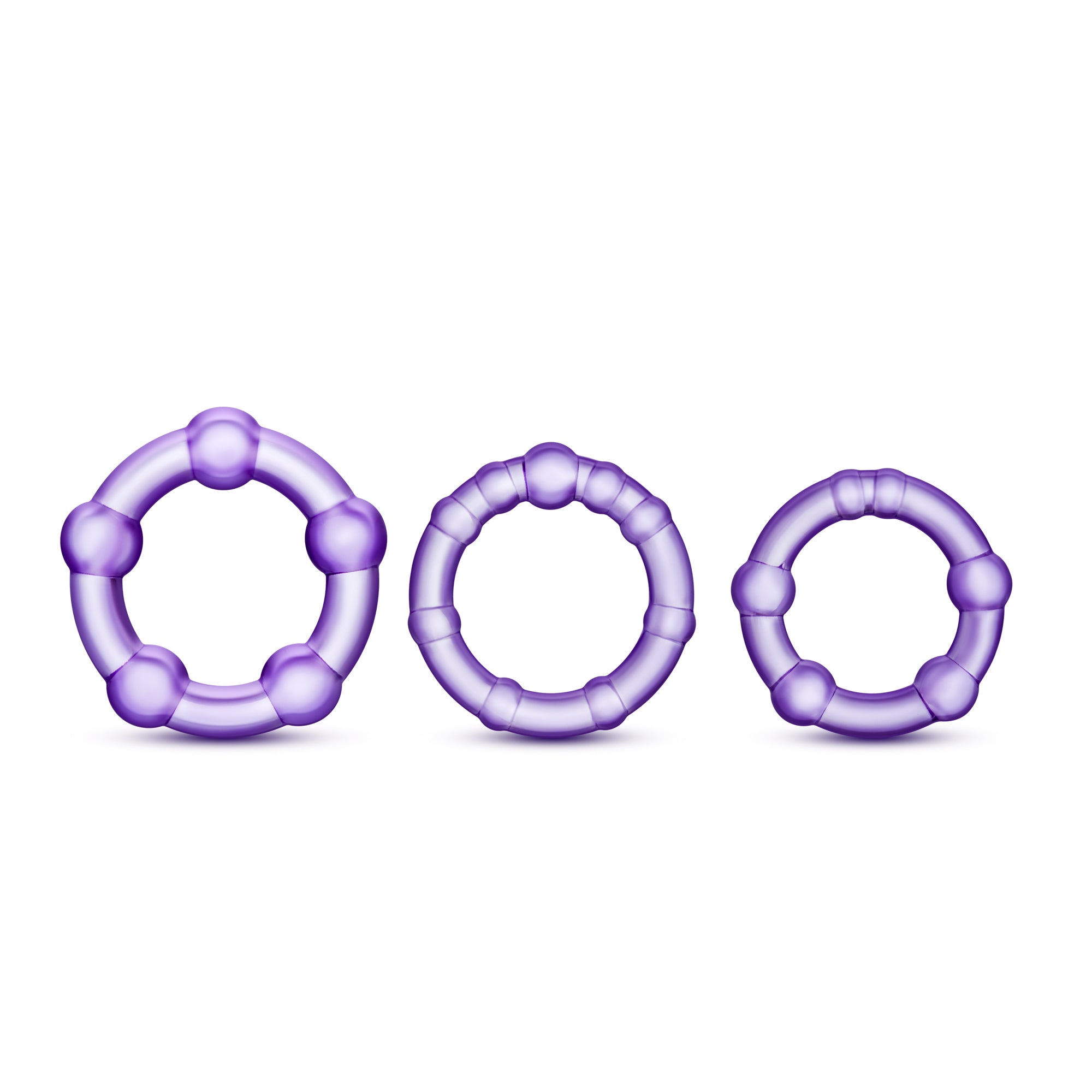Stay Hard Beaded Cockrings Set of 3 Sizes Secondary image