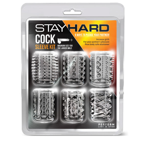 Stay Hard Cock Sleeve Kit Six Pack Penis Sleeves for Enhanced Pleasure and Performance SLEEVES