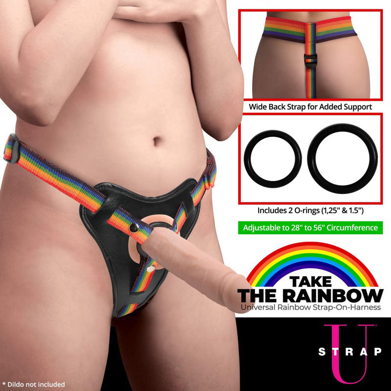 Strap-U Take the Rainbow Universal Strap-On Harness for Pegging Fun Secondary image