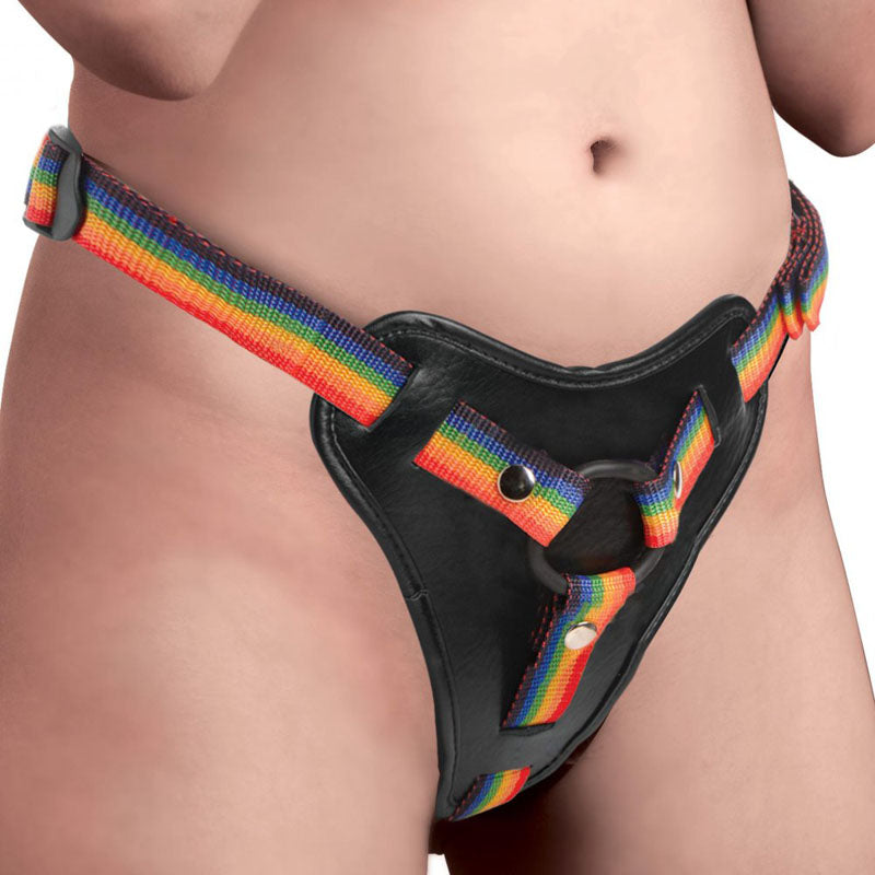 Strap-U Take the Rainbow Universal Strap-On Harness for Pegging Fun > Dildos > Strap On Harnesses Main image