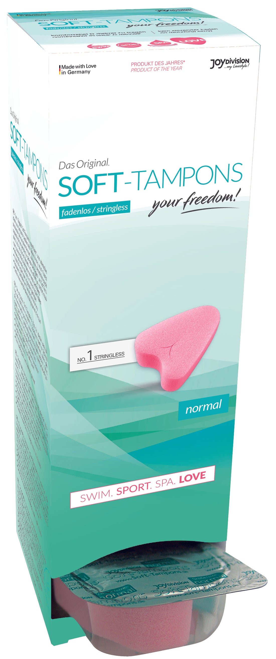Stringless Original Soft Tampon Normal Absorbency 12 Feminine Care