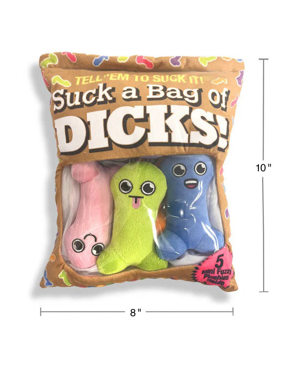 Suck a Bag of Dicks Plushy Pillow with Five Plush Dicks Secondary image