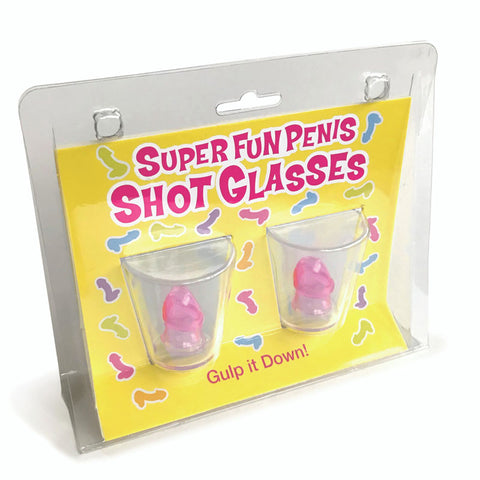 Super Fun Penis Shot Glasses Set of 2 Party Supplies