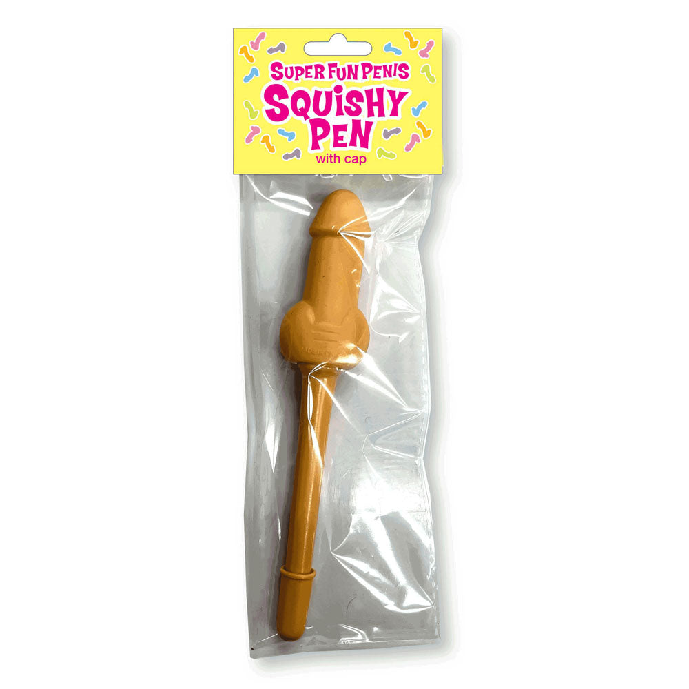 Super Fun Penis Squishy Pen Stress Relief Writing Instrument Flesh Gag Gifts & Novelties