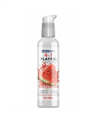 Swiss Navy 4 in 1 Playful Flavors Watermelon Intimacy Gel 4 oz Secondary image