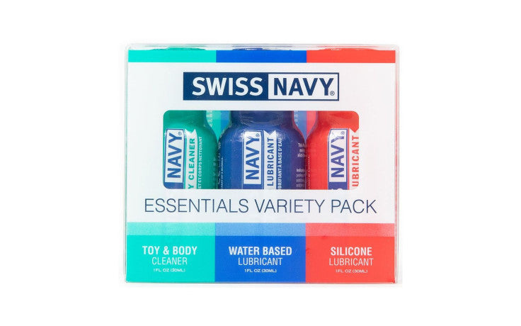 Swiss Navy Essentials 30ml Lubricant Travel Kit 3 Piece Set > Lube > Water Based