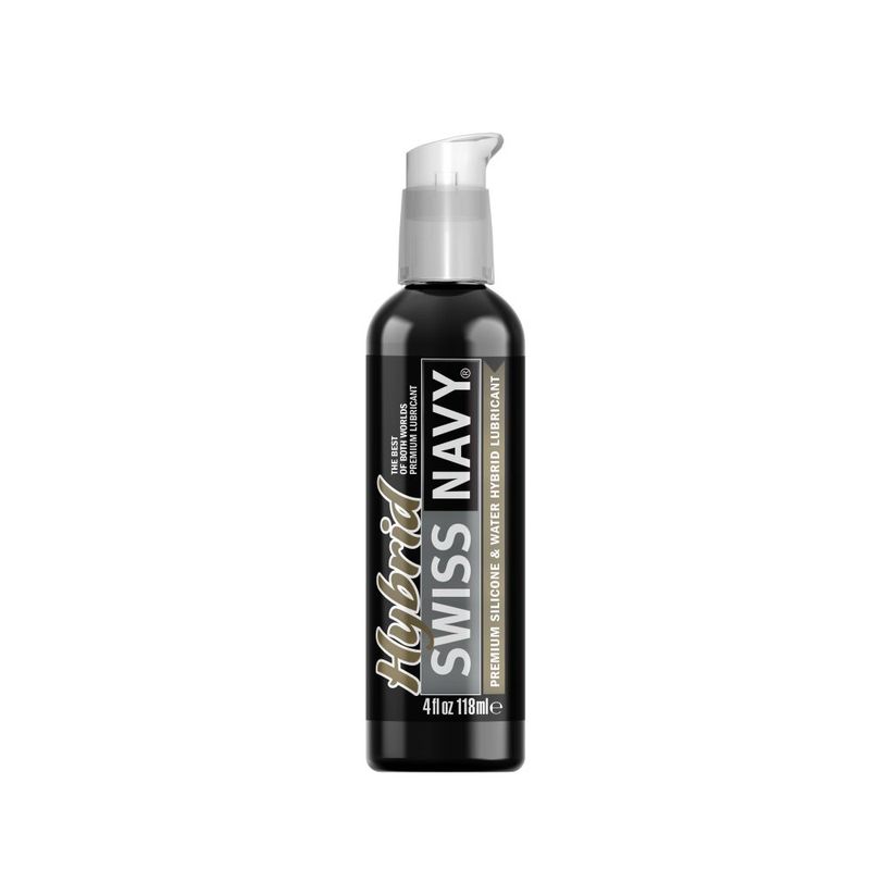 Swiss Navy Hybrid Lubricant 4oz 118ml Water and Silicone Based Intimate Lubricant > Lube > Hybrid