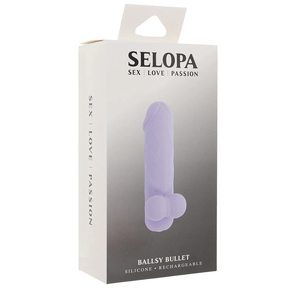 Selopa Ballsy Bullet – USB Rechargeable Waterproof Vibrating Bullet 9.2 cm Purple > Vibrators > Mini Vibrators