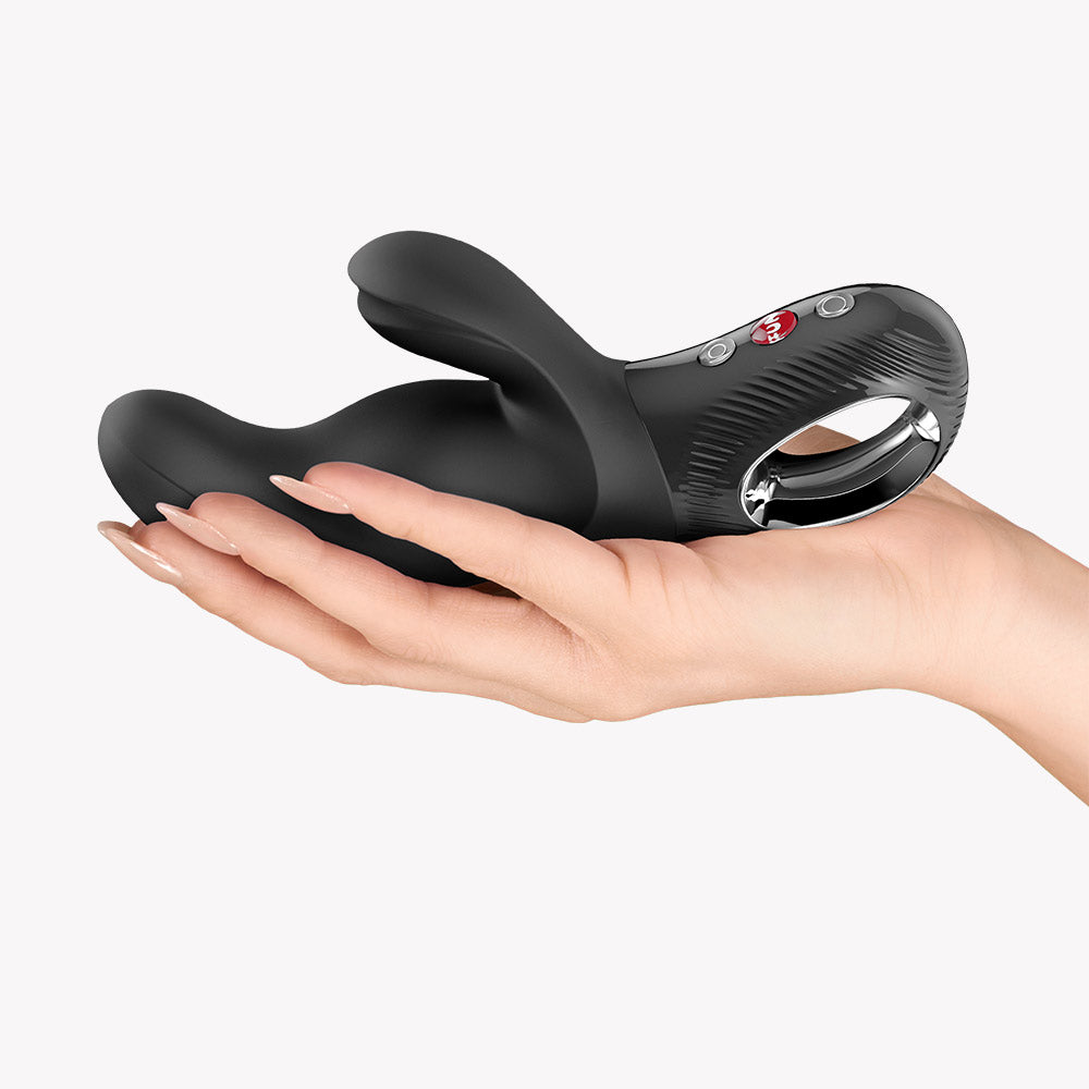 Miss Bi Black 6.81 Inch Waterproof Dual Rabbit Vibrator > Vibrators > Ladies > Rabbit