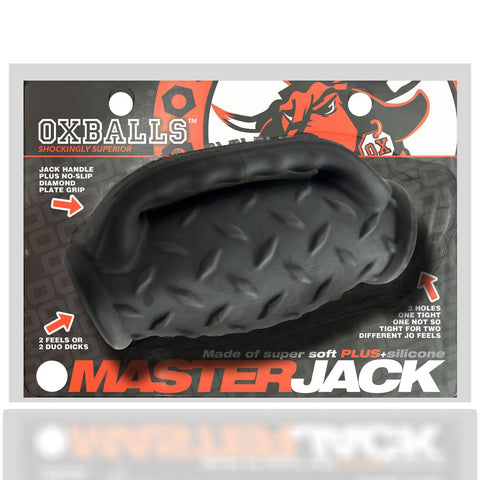 Masterjack Double Penetration Black - Double ended Stroker > Sex Toys For Men > Masturbators > Manual