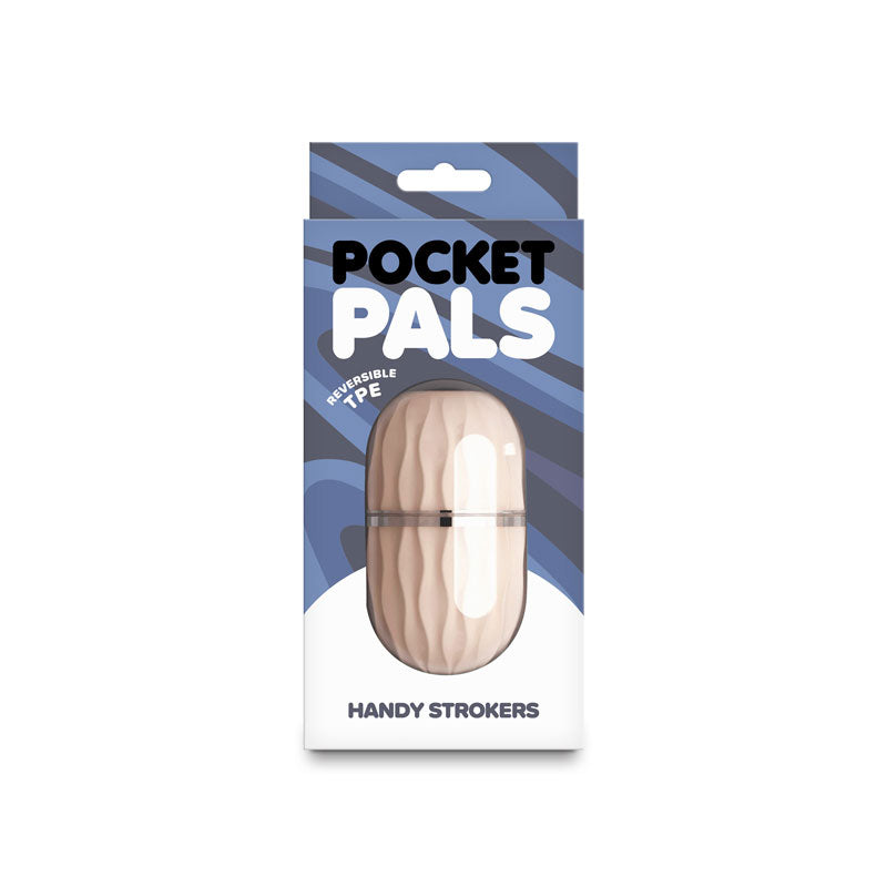 Pocket Pals Lexi – Mini Reversible Stroker by NS Novelties White > Sex Toys For Men > Masturbators Cup
