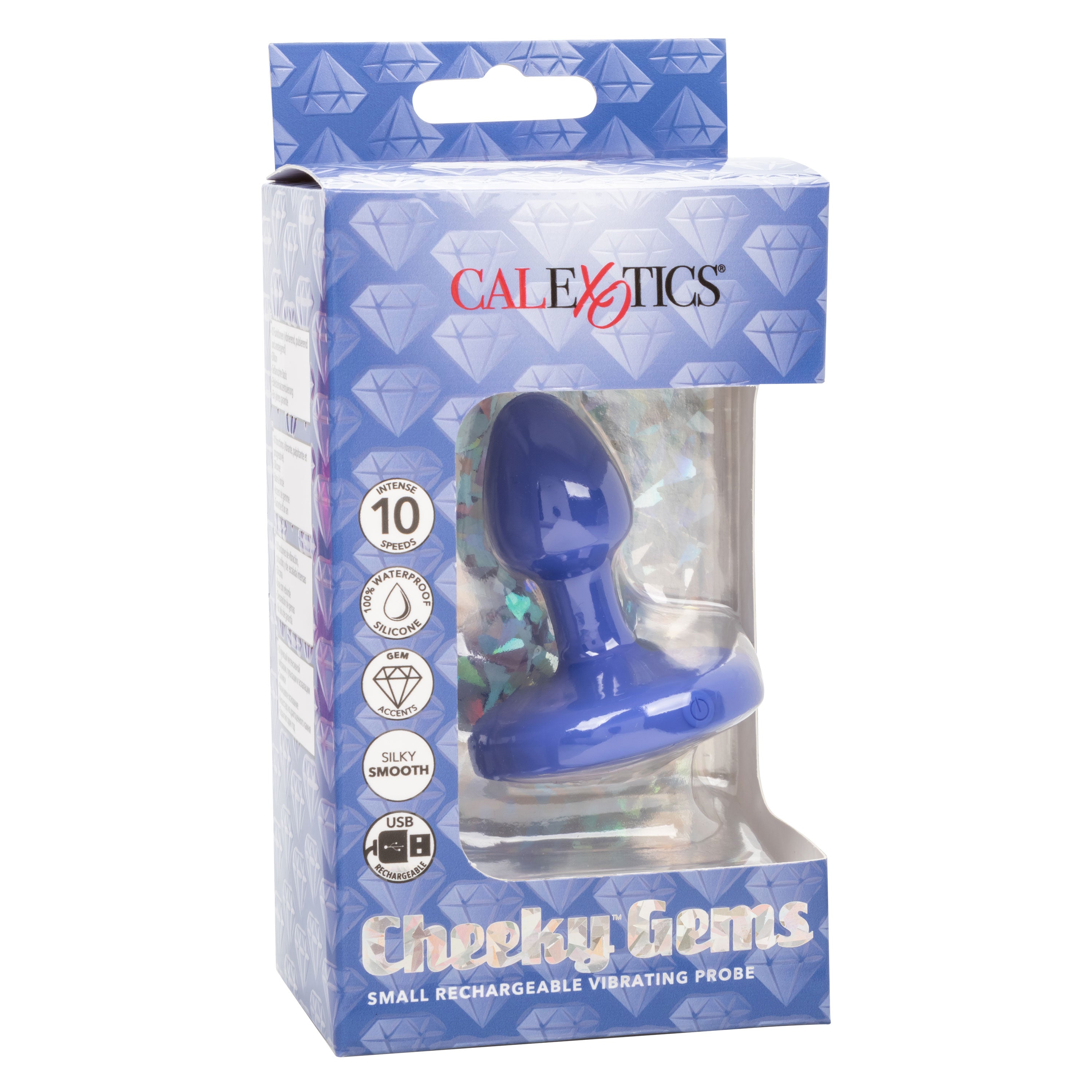 Cheeky Gems Small Rechargeable Vibrating Probe – Flexible Silicone Vibrator > Anal Range > Vibrating Butt Plugs