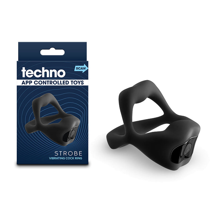 Techno Strobe Vibrating Cock Ring Cock Rings Vibrating