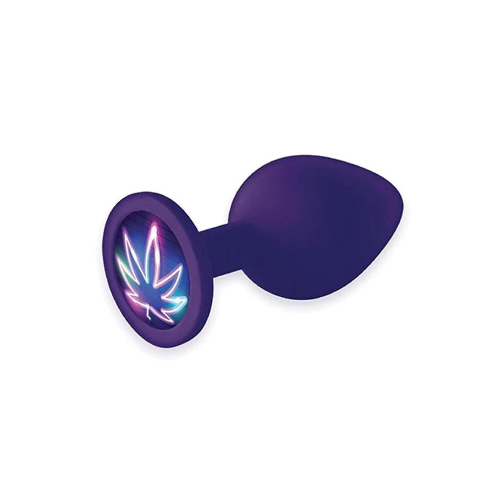 The 9's Booty Talk - Neon Leaf Silicone Butt Plug 2.63 Inch Butt Plugs