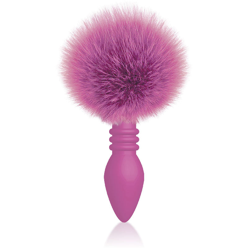 The 9s Cottontails Ribbed Butt Plug with Bunny Tail Secondary image