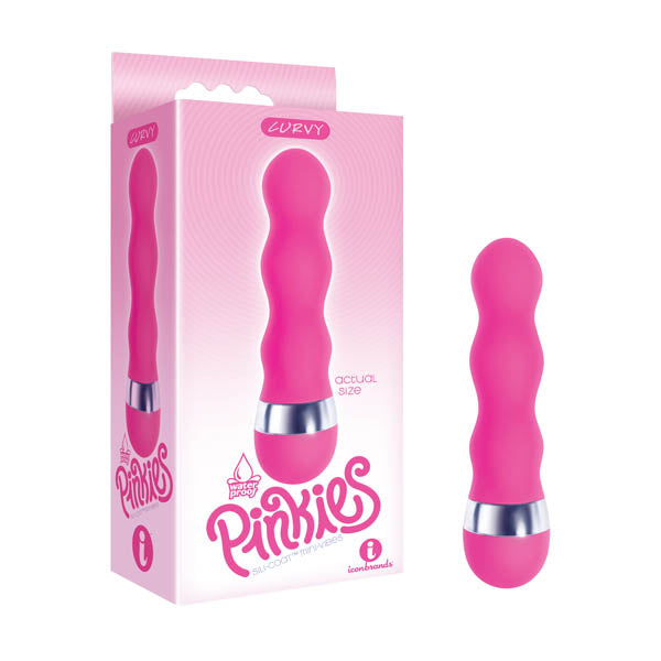 The 9's Pinkies Curvy 11.4 Centimeter Pink Vibrator Pink Vibrators