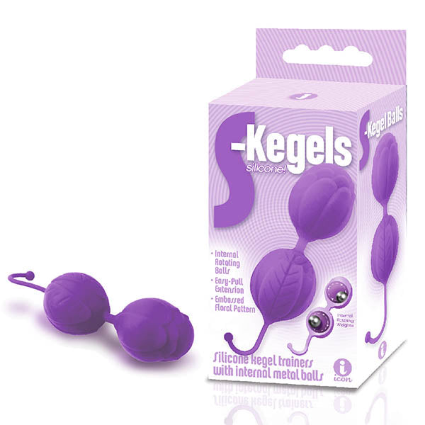 The 9s S Kegels Silicone Kegel Balls in Purple Purple > Sex Toys For Ladies > Kegel Exercise