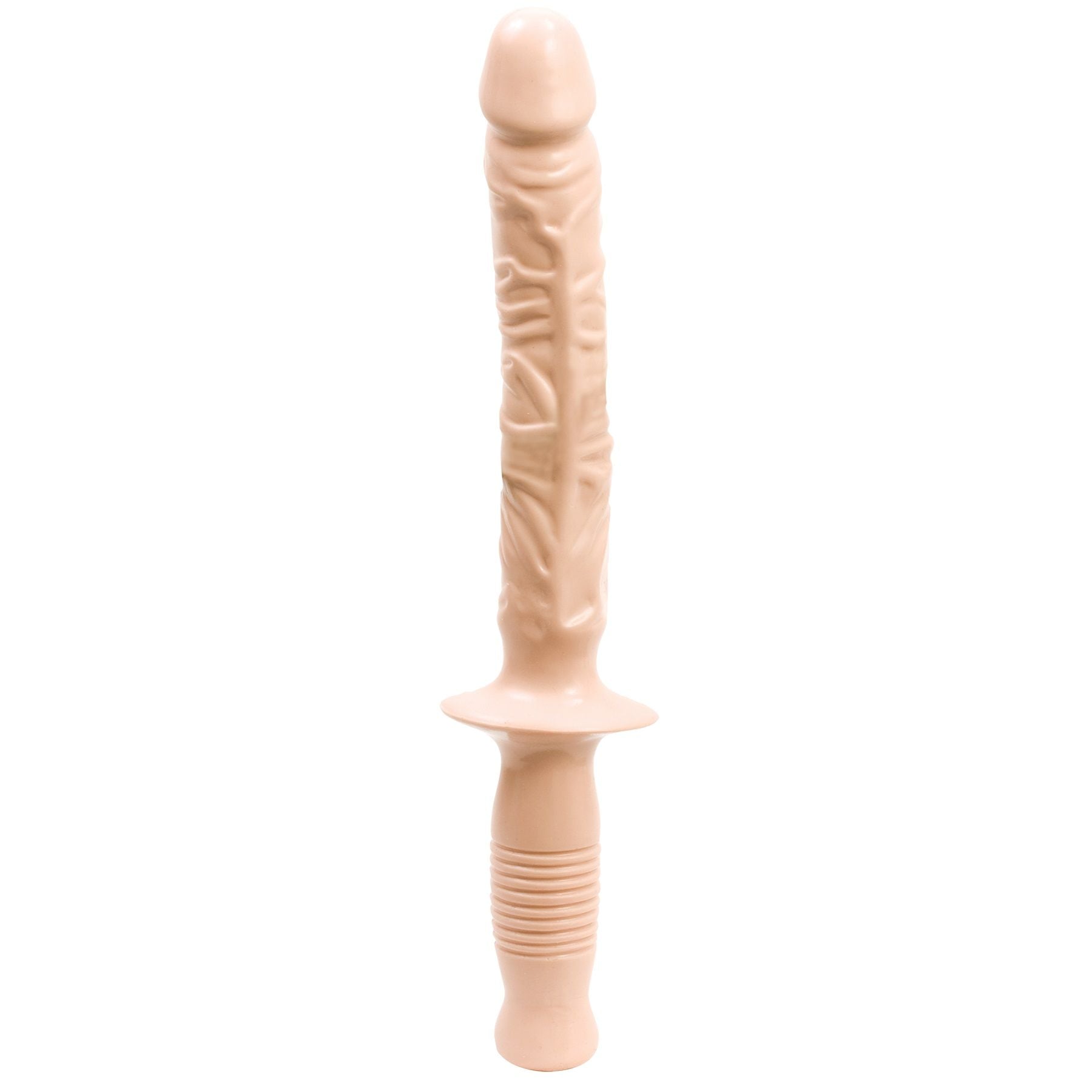 The Manhandler White 10 Inch – Realistic Grip Handle Dildo > Dildos > Large Dildos