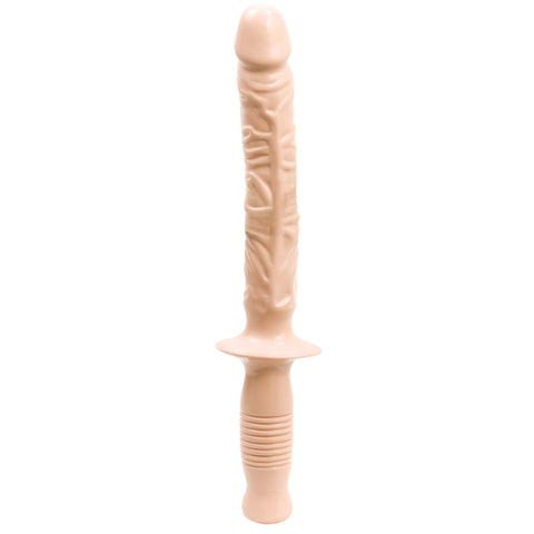 The Manhandler White 10 Inch – Realistic Grip Handle Dildo > Dildos > Large Dildos