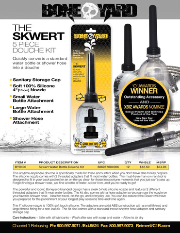 The Skwert 5 Piece Douche Kit Clamshell Douches