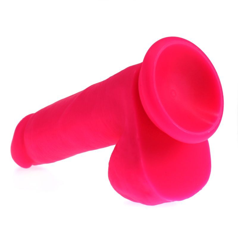Thick Realistic 16cm Cock with Balls - Pink > Dildos > Realistic Dildos