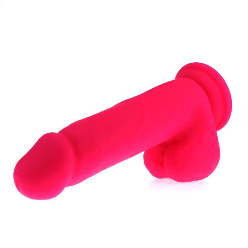 Thick Realistic 16cm Cock with Balls - Pink > Dildos > Realistic Dildos