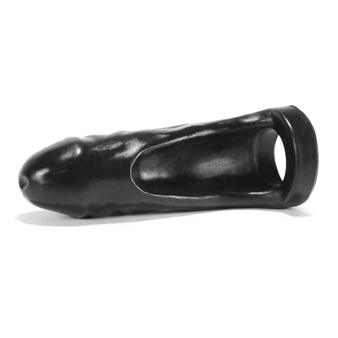Thug Double Fucker Black - Thick Girth Silicone Penetrator - 8 Inch SLEEVES