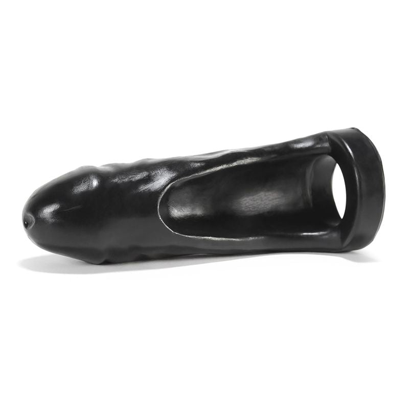 Thug Double Fucker Black - Thick Girth Silicone Penetrator - 8 Inch SLEEVES