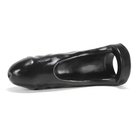 Thug Double Fucker Black - Thick Girth Silicone Penetrator - 8 Inch SLEEVES
