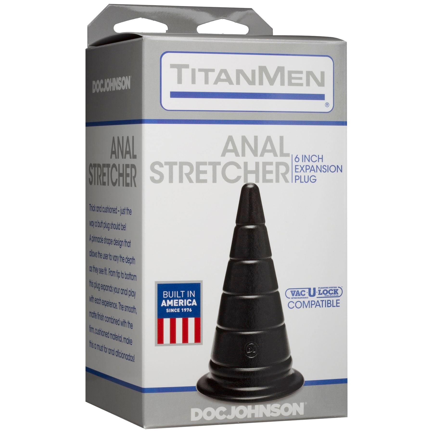 TitanMen 6 Inch Anal Stretcher Plug with Ribbed Texture Design Secondary image
