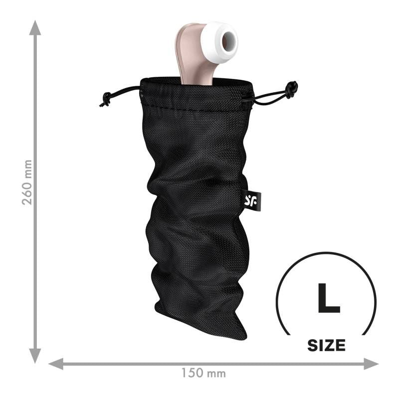 Treasure Bag Large Black Zippered Pouch – Discreet Storage Bag > Essentials > Toy Storage Main image