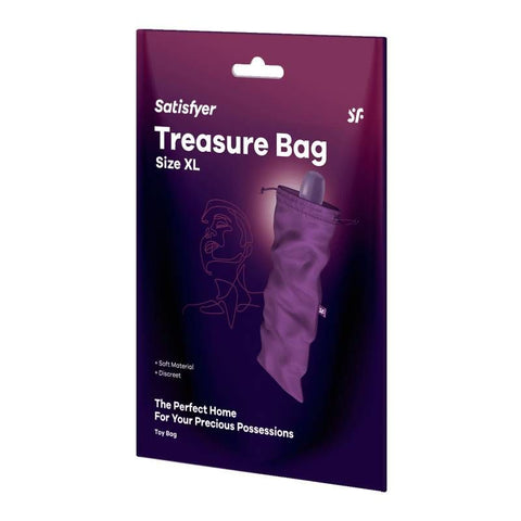 Treasure Bag Violet Extra Large for Safe Storage of Pleasure Products Adult Toy Storage