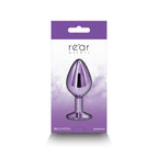 Rear Assets Round Gem Metal Butt Plug > Anal Range > Jewel Butt Plugs