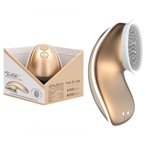 Twitch 1 Stimulator with Suction Gold