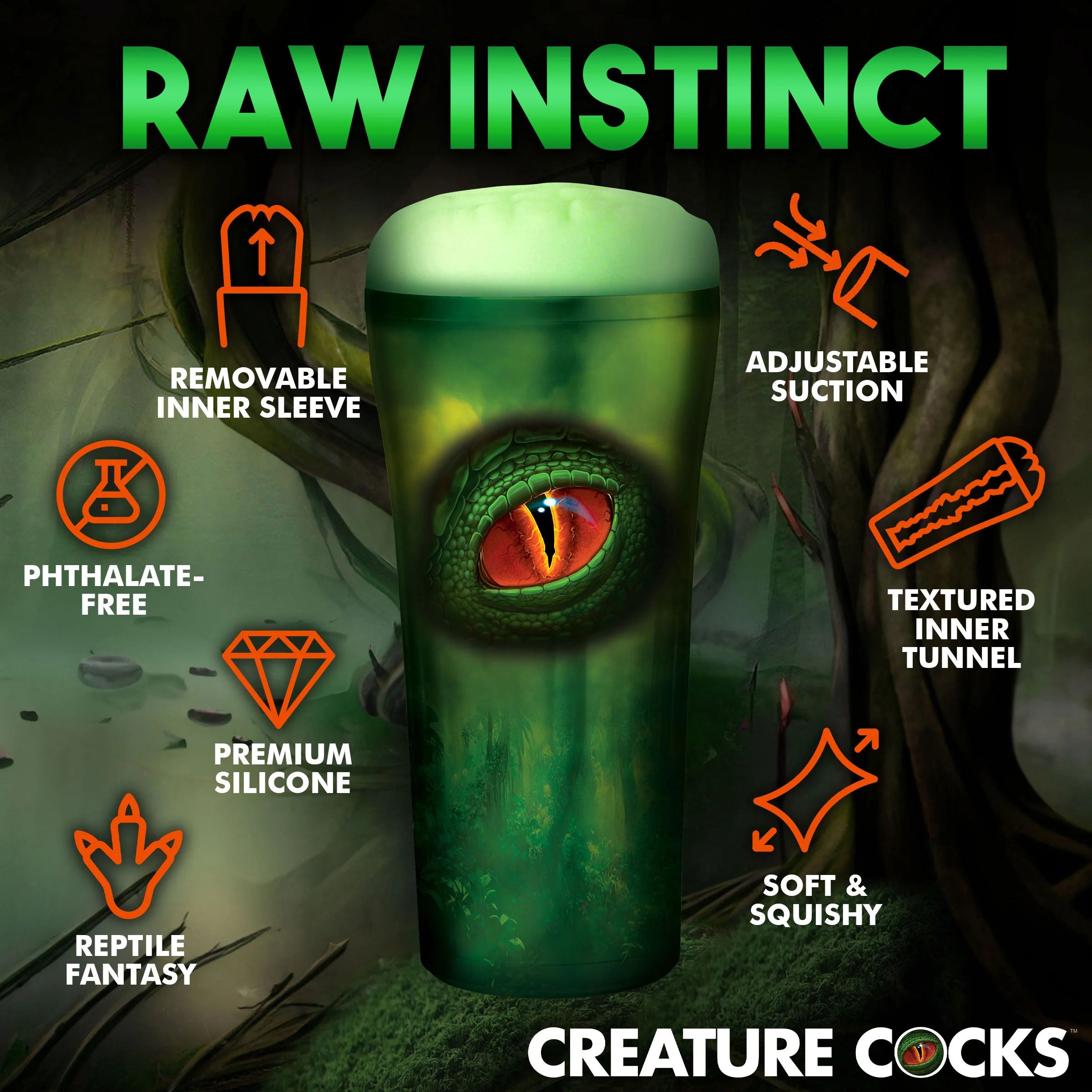 Creature Cocks Raptor Reptile Stroker Strokers - Fantasy