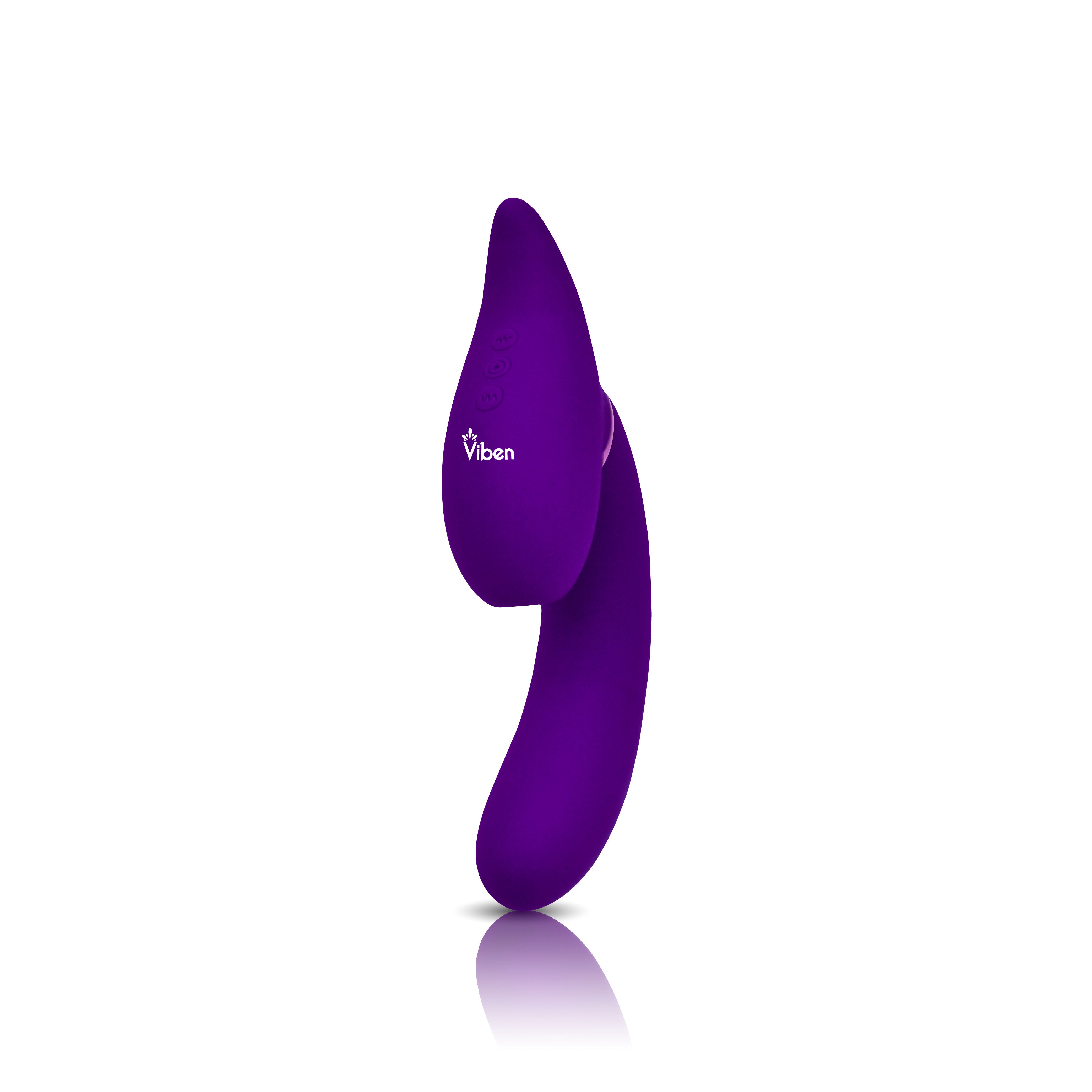 Symphony 21 Mode Swivel Suction Head Triple Motor Vibrator Purple VIBRATORS-RABBIT